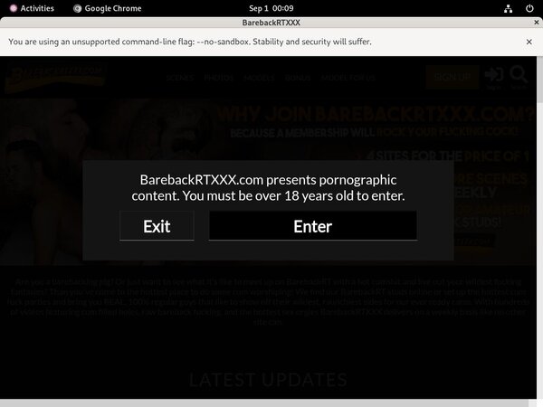 Barebackrtxxx.com Limited Rate