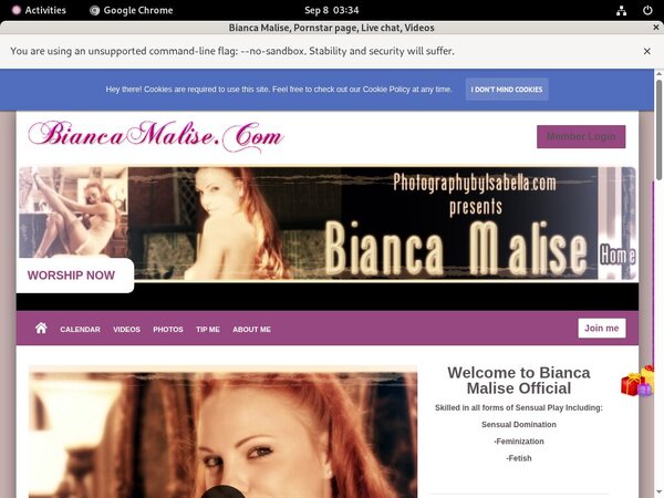 Biancamalise.modelcentro.com 3 Day Trial