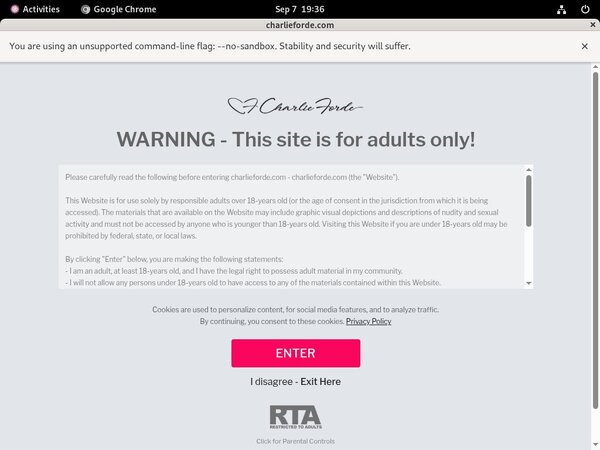 Charlieforde.com Membership Trial