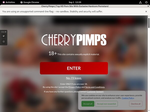 Cherry Pimps Register Form