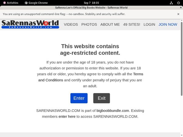 Create SaRennas World Account