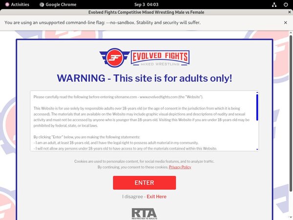 Evolvedfights.com Free Account