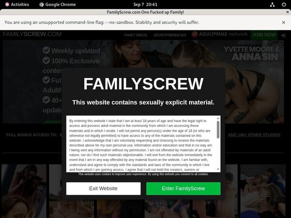 Familyscrew With Discover Card
