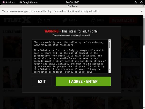 Fraternityx.com Logins
