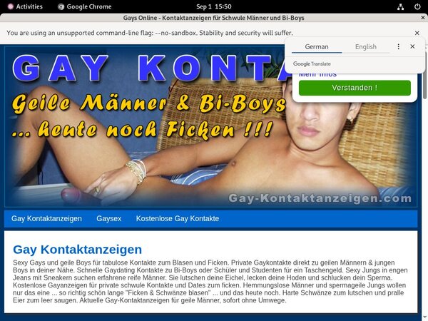 Free Account To Gaycom.de