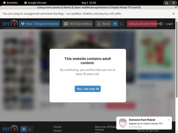 Free Voyeur House TV Account Logins