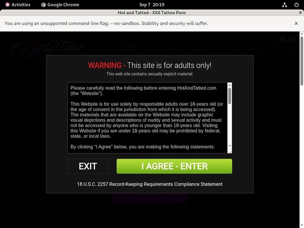 Get A Free Hot And Tatted Password