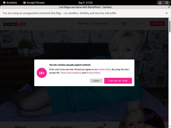 Gratis Camlust.com Konto