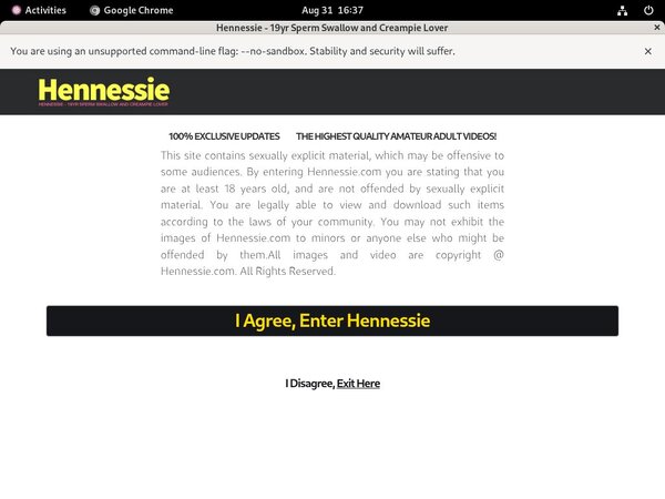 Hennessie Day Trial Membership