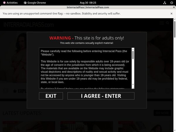 Interracial Pass Renew Password