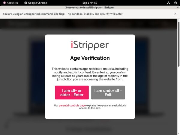 Istripper Join Page