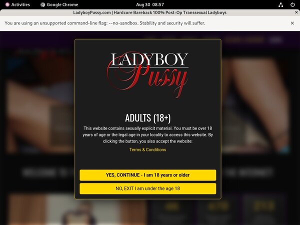 Ladyboy Pussy Trial Offers