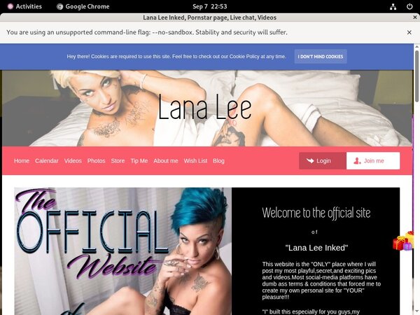 Lana Lee Inked Trial Membership Deal