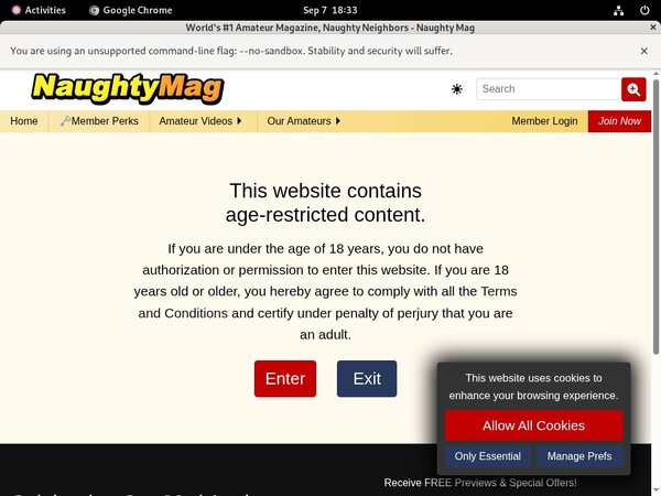 Limited Naughty Mag Deal