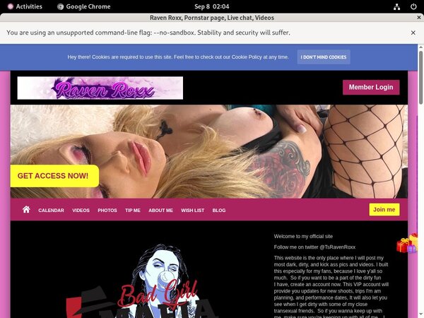 Login Ravenroxx.com Free Trial