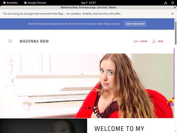 Madonna Bbw With Bank Pay