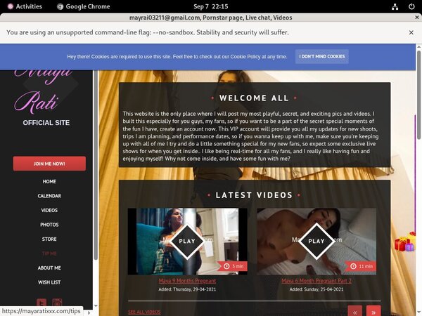 Mayaratixxx.com Pro Biller Page