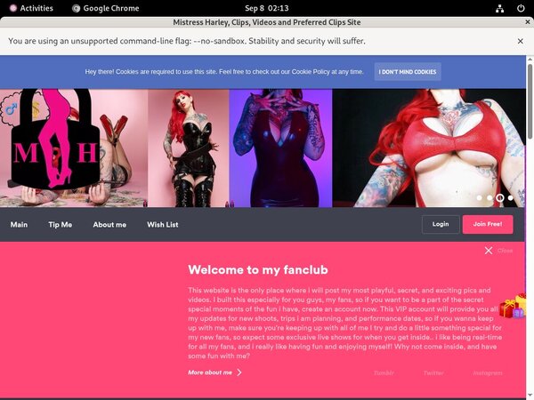 Mistress Harley Special Discount