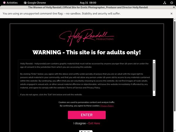 Mobile Hollyrandall.com Account