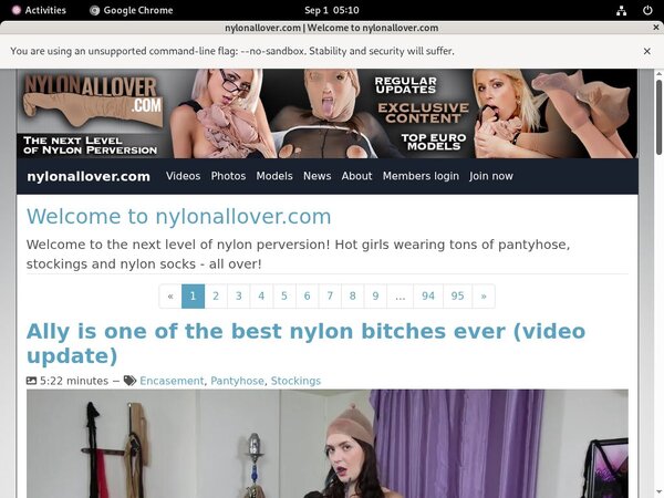 Nylonallover.com Boobs
