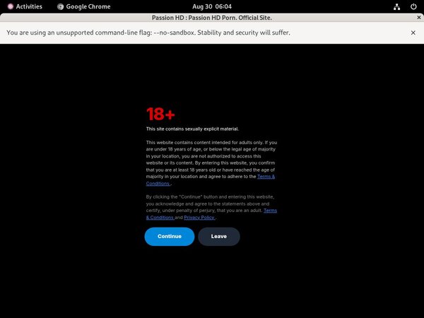Passion HD Hacked Password