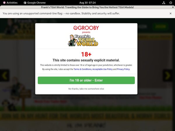 Paypal Franks T-Girl World