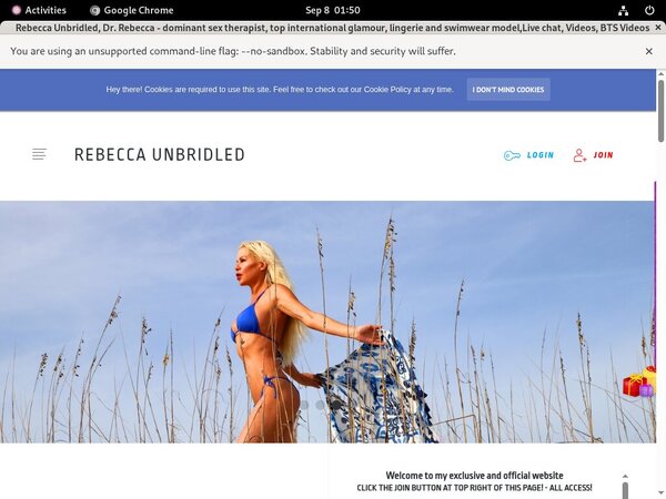Rebecca  Unbridled User Name Password