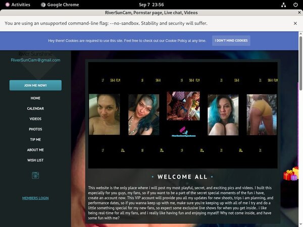 Riversuncam.modelcentro.com Account Info