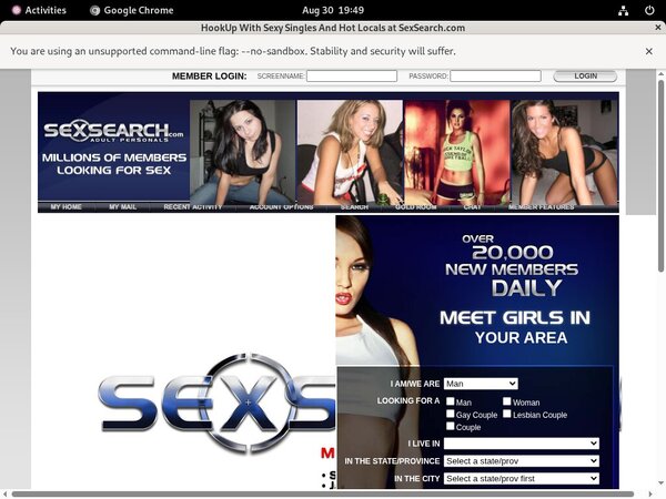 Sex Search Newest