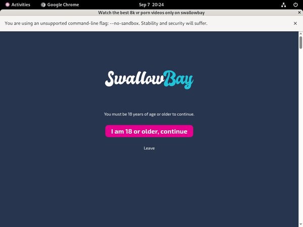 Sign Up To Swallowbay.com