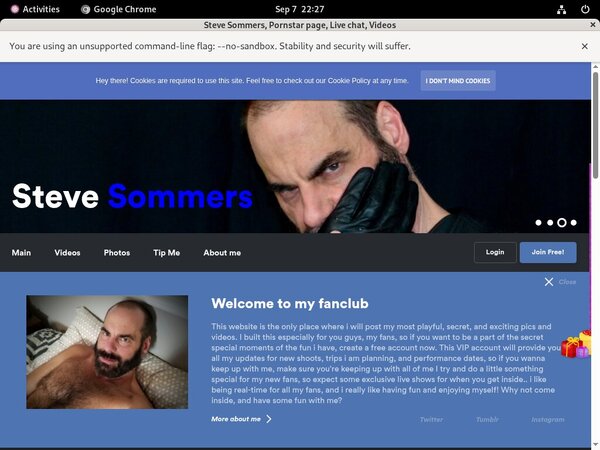 Steve Sommers New Account