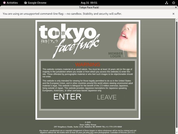 Username And Password For Tokyofacefuck.com