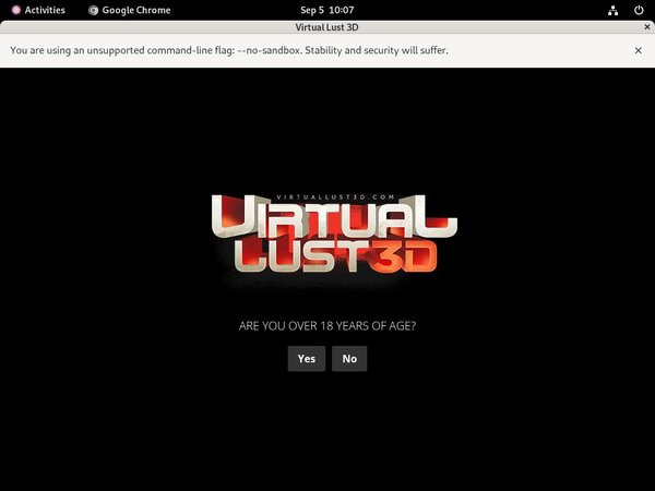 Virtuallust 3D Log In