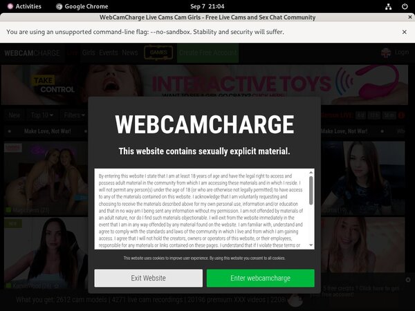 Webcamcharge Account