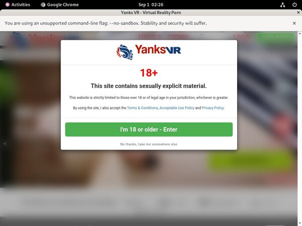 Yanks VR Discount Offer 2018