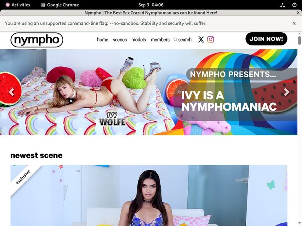 Nympho.com Discount Rate
