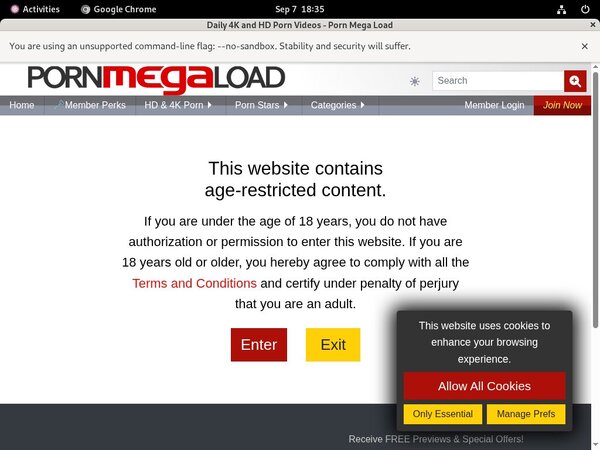 Porn Mega Load Registration Form