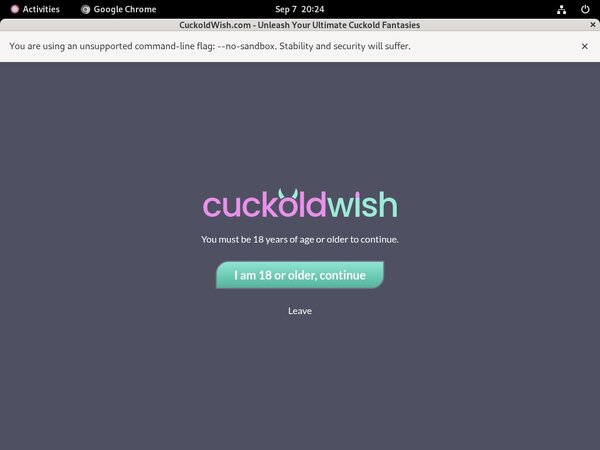 Cuckold Wish Special Offer