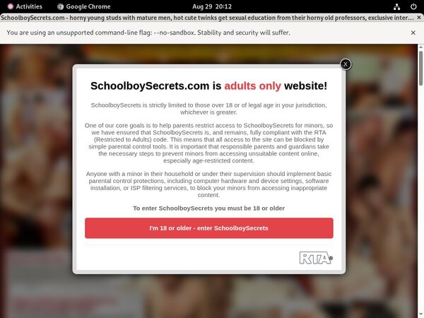 Schoolboy Secrets Adult Passwords